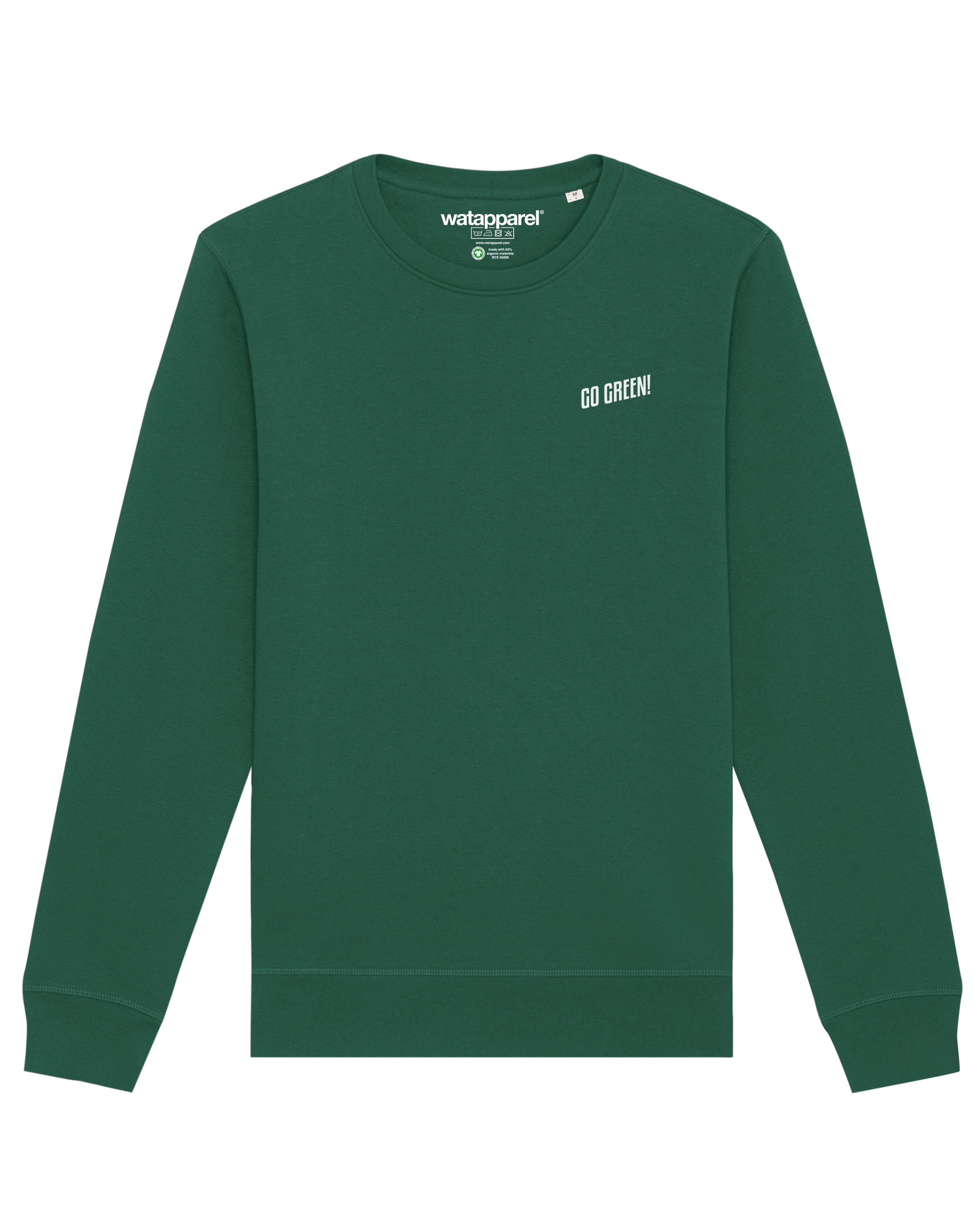 Watapparel Sweatshirt 'Go Green' in Green: front