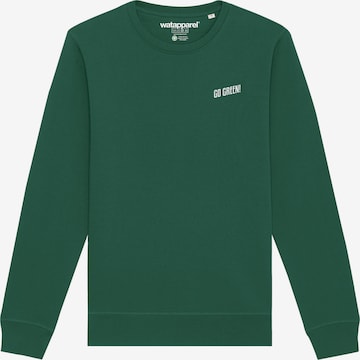 Felpa 'Go Green' di Watapparel in verde: frontale