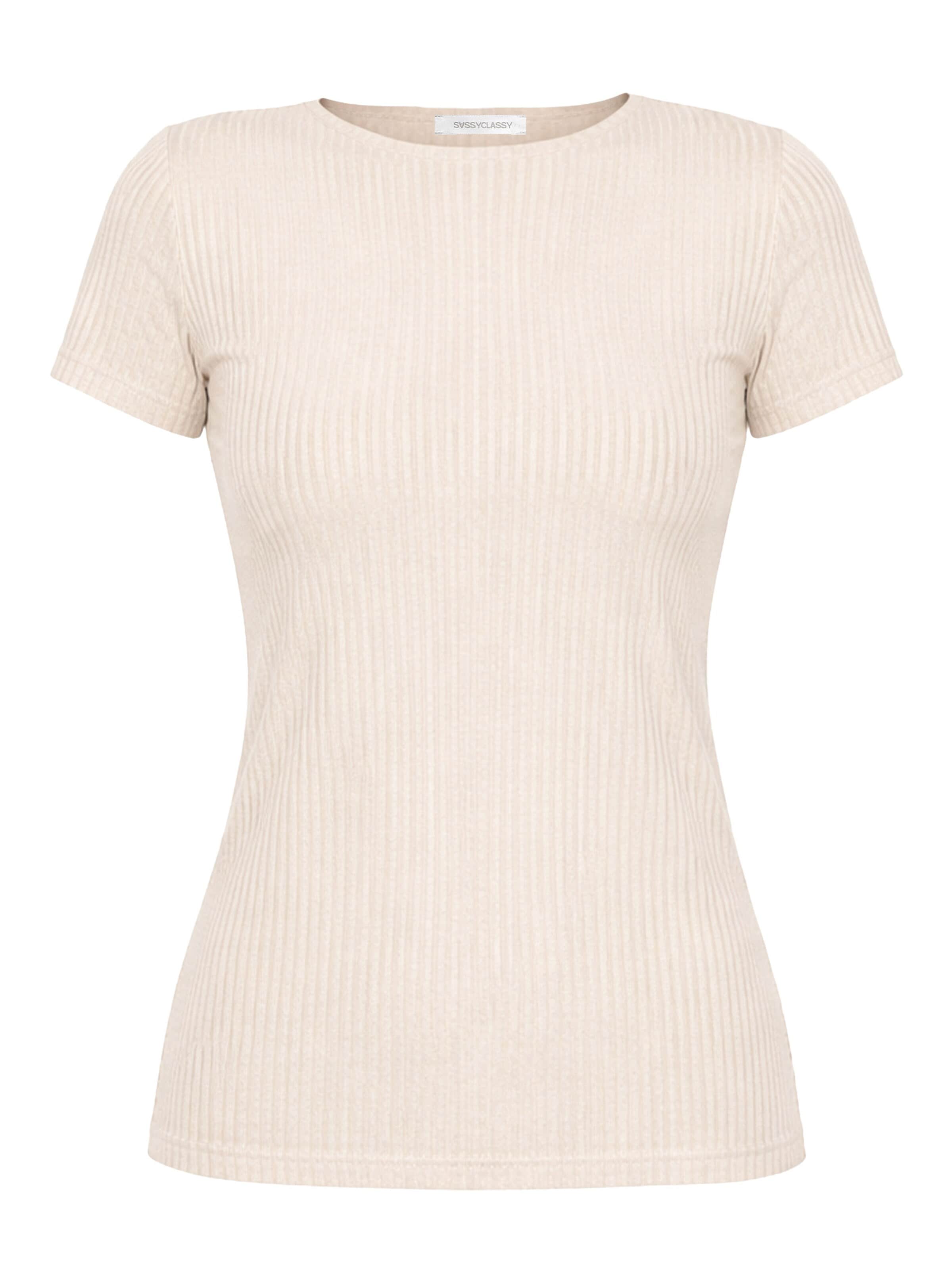 SASSYCLASSY Shirt in Beige: front
