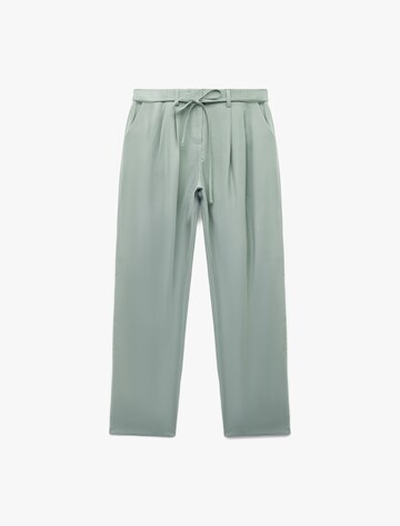 Koton Loose fit Pleat-Front Pants in Green