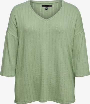 Vero Moda Curve Sweater 'VMCBriannamix' in Green: front