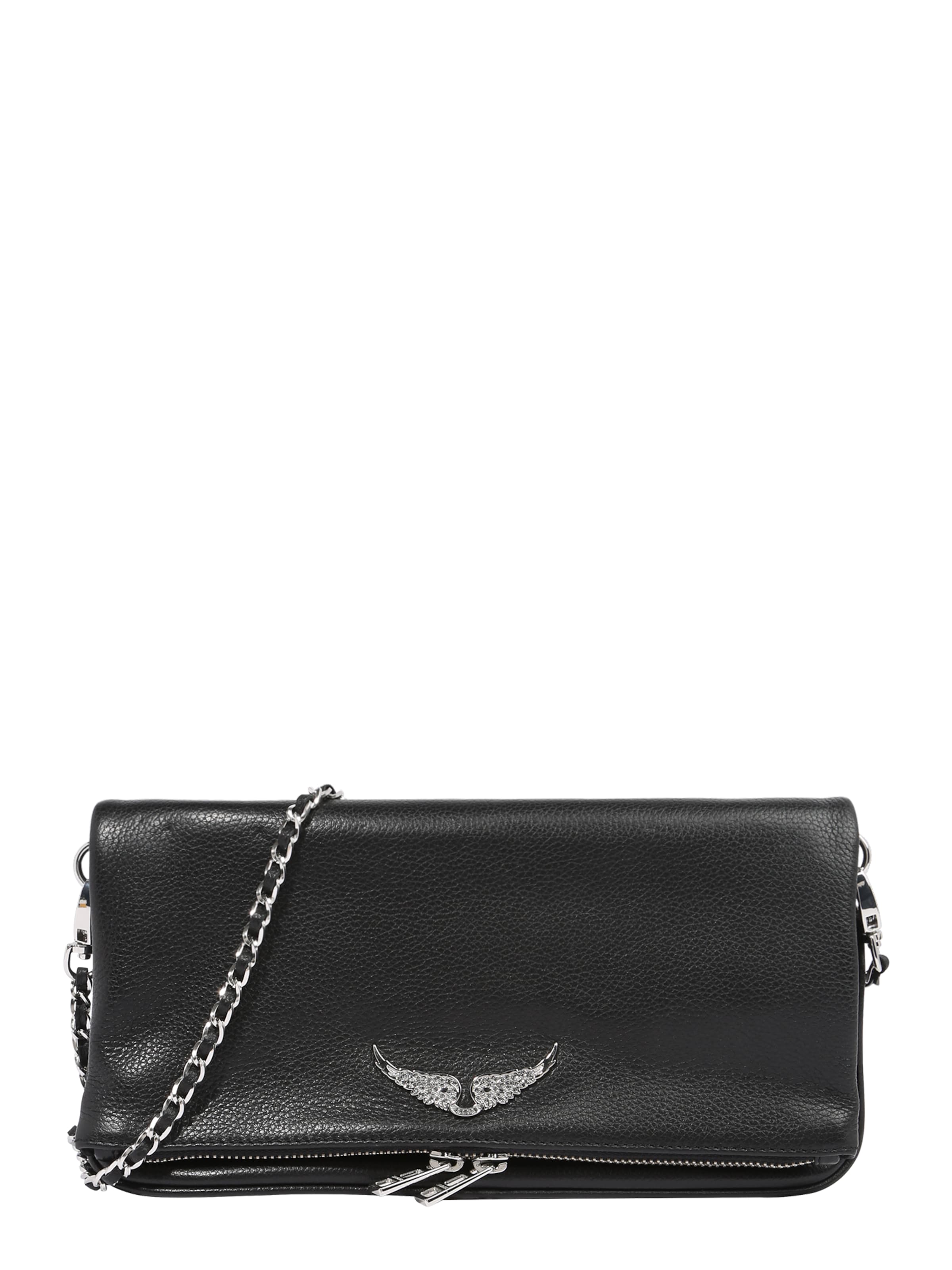 Zadig & Voltaire Listová kabelka 'ROCK' - Čierna: predná strana