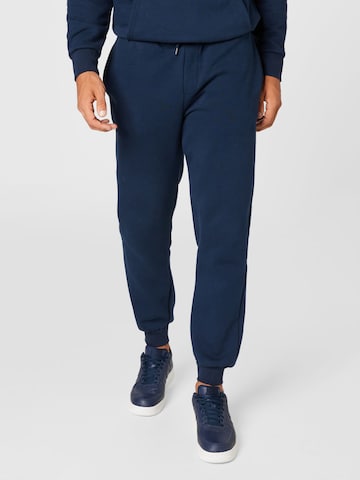 River Island Tapered Trousers in Blue: front