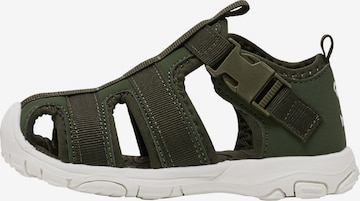 Hummel Sandalen in Groen: voorkant