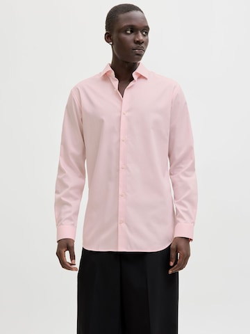 JACK & JONES Slim fit Overhemd in Roze: voorkant