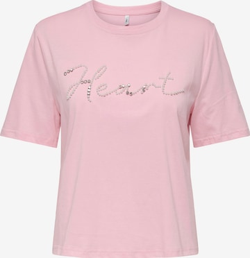ONLY Футболка 'ONLALICE' в Ярко-розовый: спереди