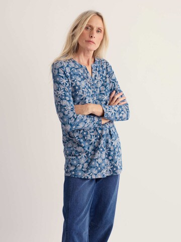 Tunica 'Moon Window' di Seasalt Cornwall in blu: frontale