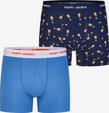 Boxers ' Jersey ' Happy Shorts en bleu : devant