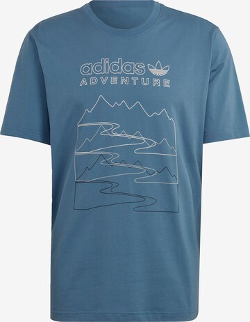 T-Shirt ADIDAS ORIGINALS en bleu : devant