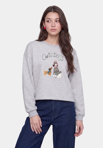 MYMO - Sudadera en gris: frente