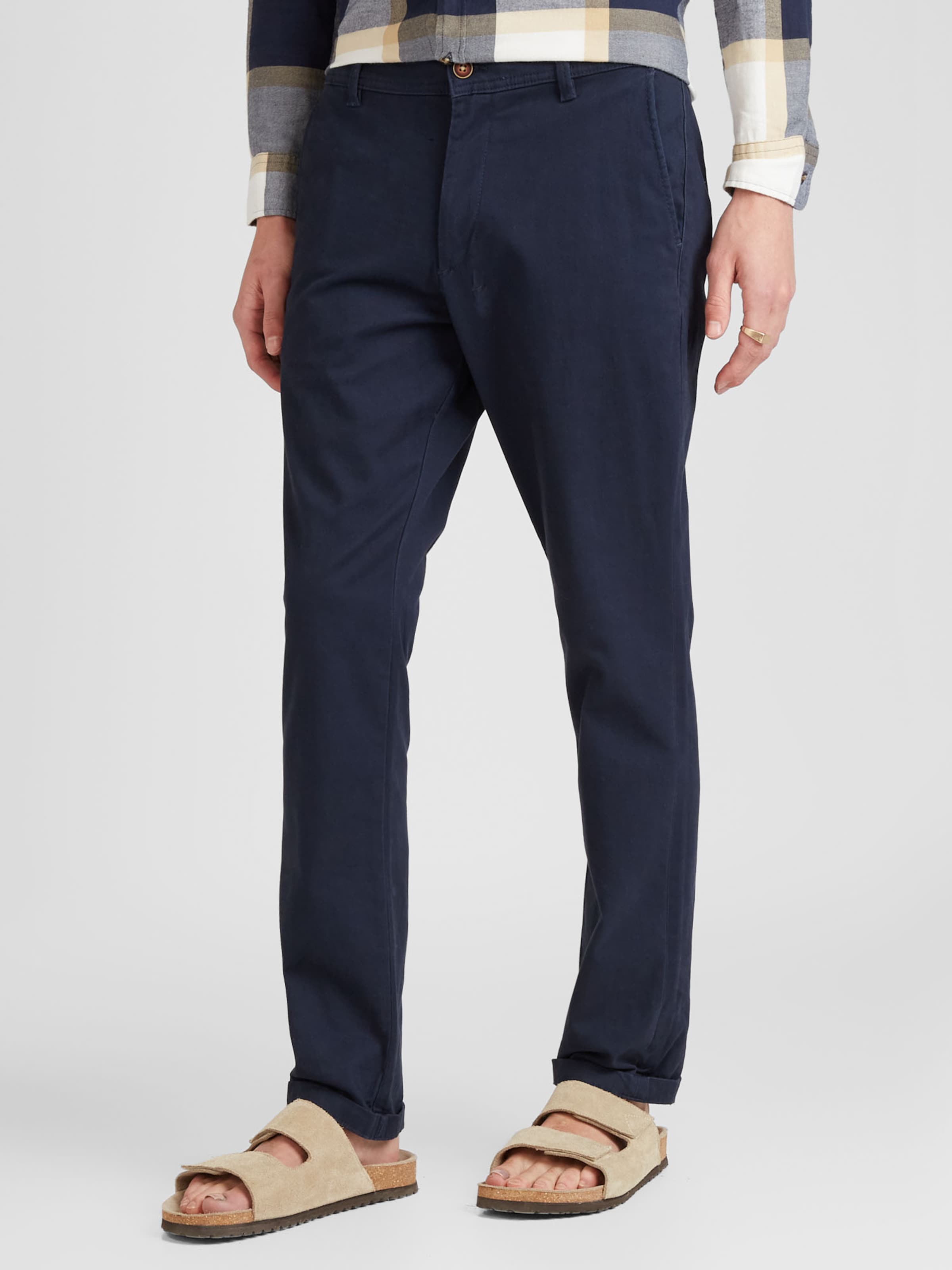JACK & JONES Regular Chino Pants 'JWHBOLTON JJBOWIE' in Navy