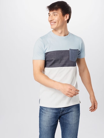 T-Shirt 'Clemens' INDICODE JEANS en bleu : devant