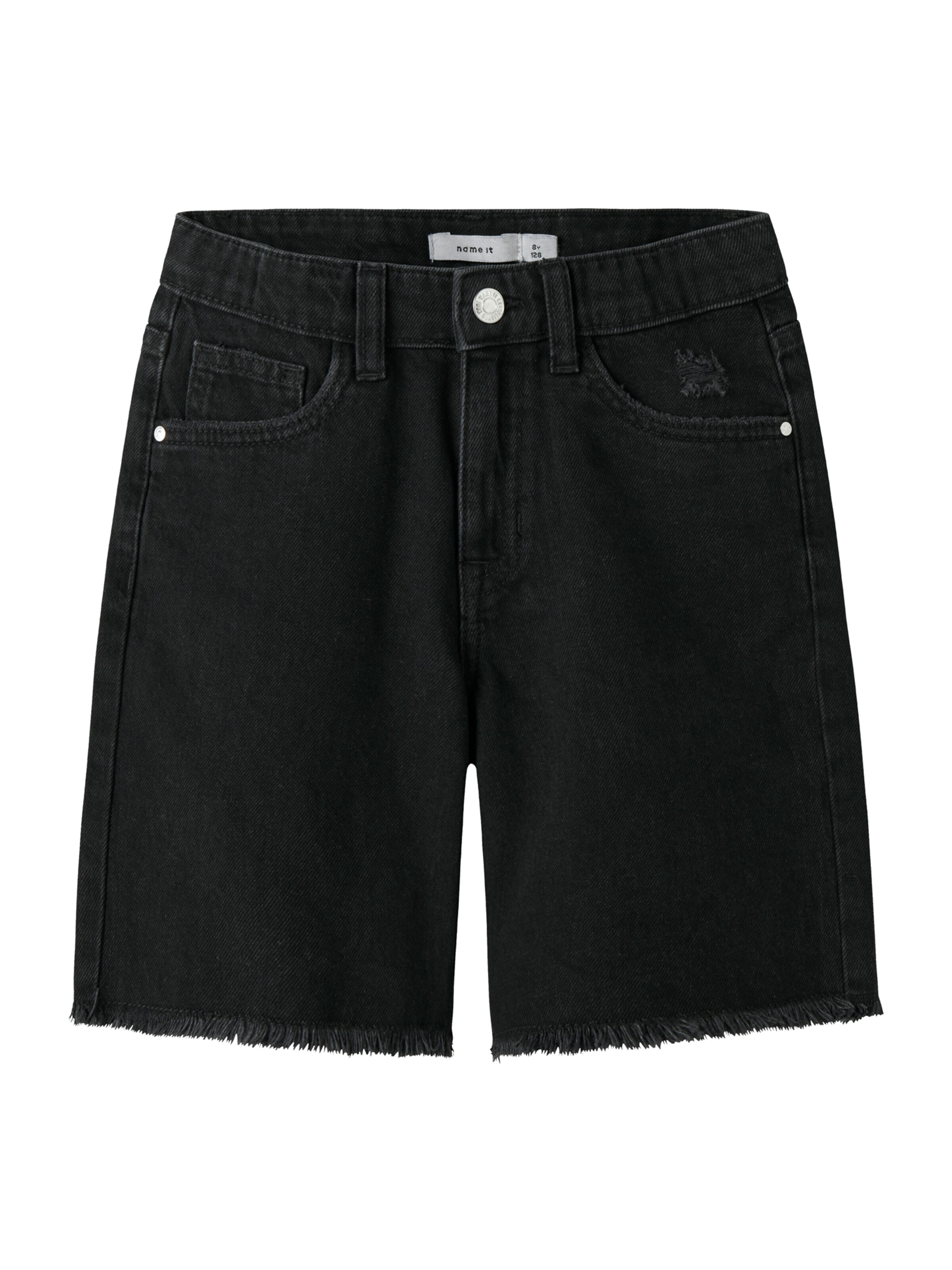 NAME IT Kavbojke 'NKFBella' | črna barva: sprednja stran