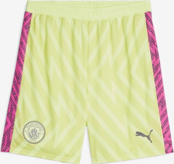 PUMA Workout Pants 'Manchester City' in Yellow: front