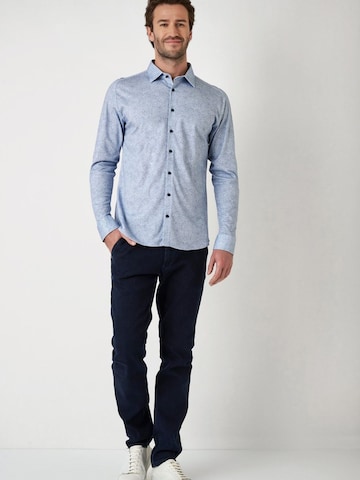 DESOTO Slim fit Overhemd in Blauw