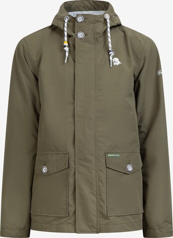 Schmuddelwedda Between-Season Jacket in Green: front