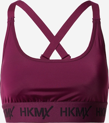 Bustier Soutien-gorge de sport HKMX en violet : devant