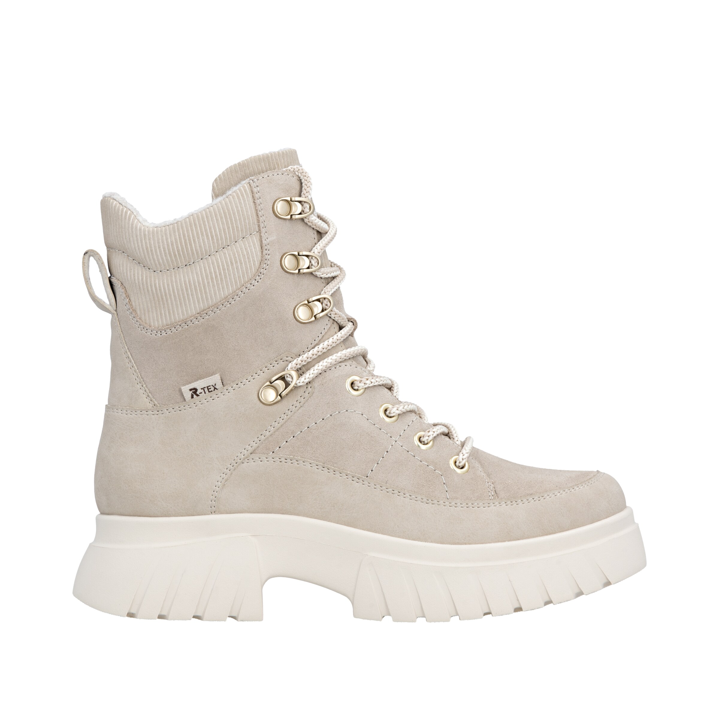 Rieker Sport Μποτάκι με κορδόνια σε μπεζ