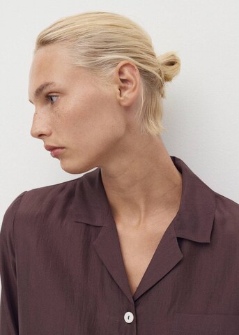 MANGO Pajama Shirt 'Habo' in Purple