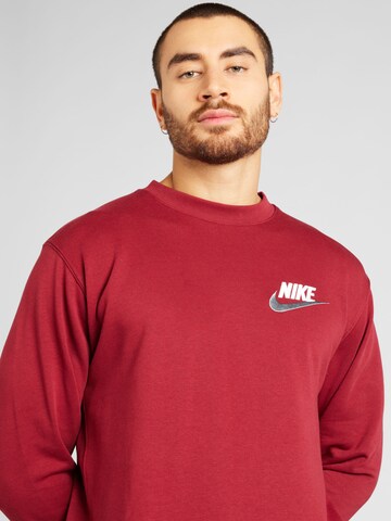 raudona Nike Sportswear Megztinis be užsegimo 'CLUB'