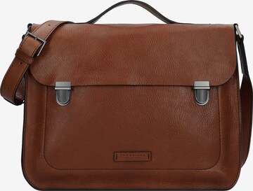 The Bridge Document Bag 'Ettore' in Brown: front