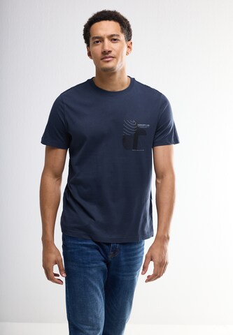 Street One MEN Shirt in Blue: front