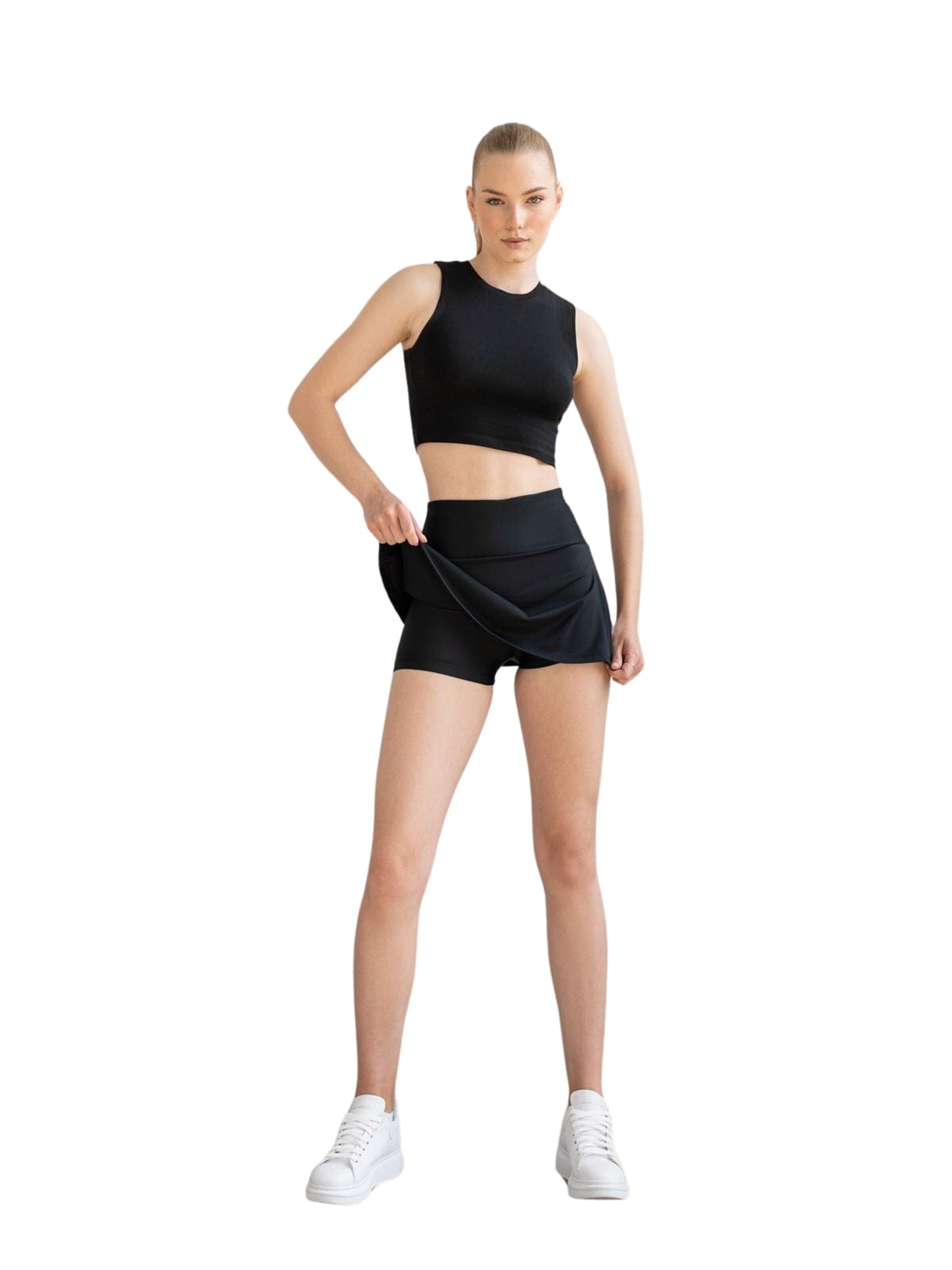 Lismina Athletic Skorts '440 Rock' in Black