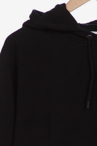 WEEKDAY Sweatshirt & Zip-Up Hoodie in L in Black