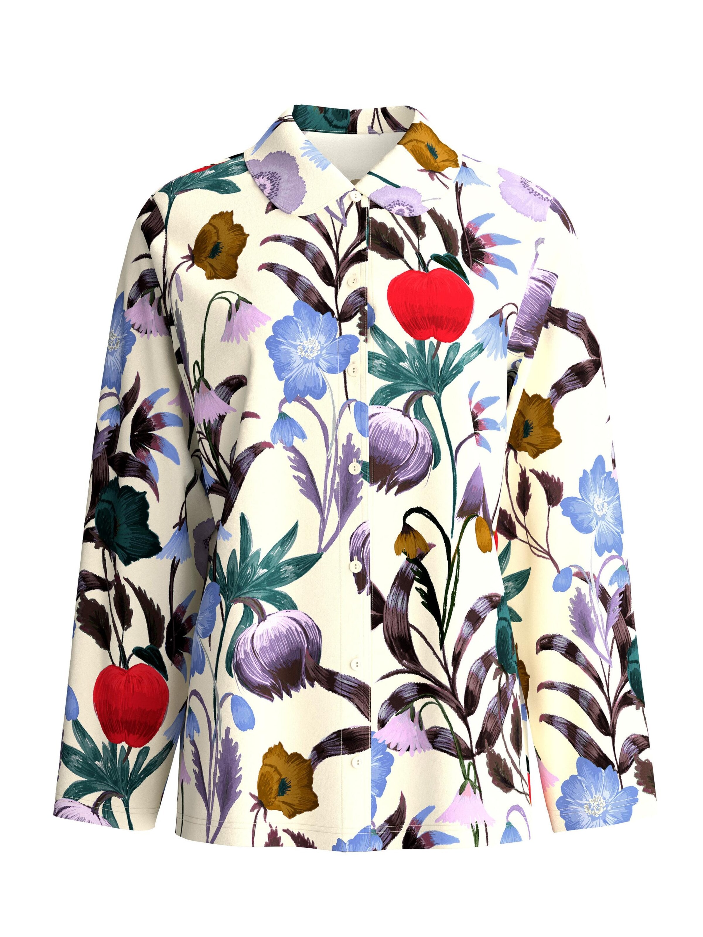 CALIDA Slaapshirt 'Alpine M&M' in Beige: voorkant