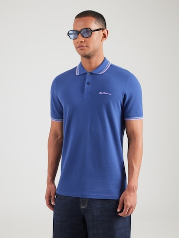 T-Shirt Ben Sherman en bleu : devant