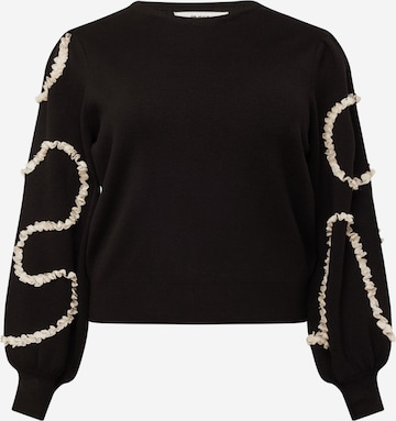 Object Curve Sweater in Black: front