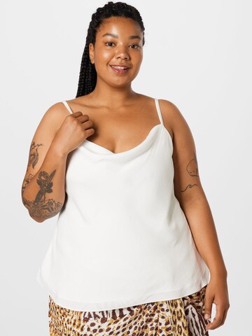 Top 'Mariah' di Forever New Curve in bianco: frontale