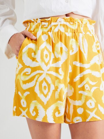 ONLY Loose fit Trousers 'ALMA' in Yellow