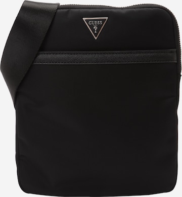 GUESSTorba preko ramena 'MILANO CROSSBODY FLAT' - crna boja: prednji dio