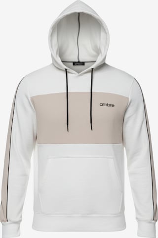 Ombre Sweatshirt 'OM-SSNZ-0225' in Wit: voorkant