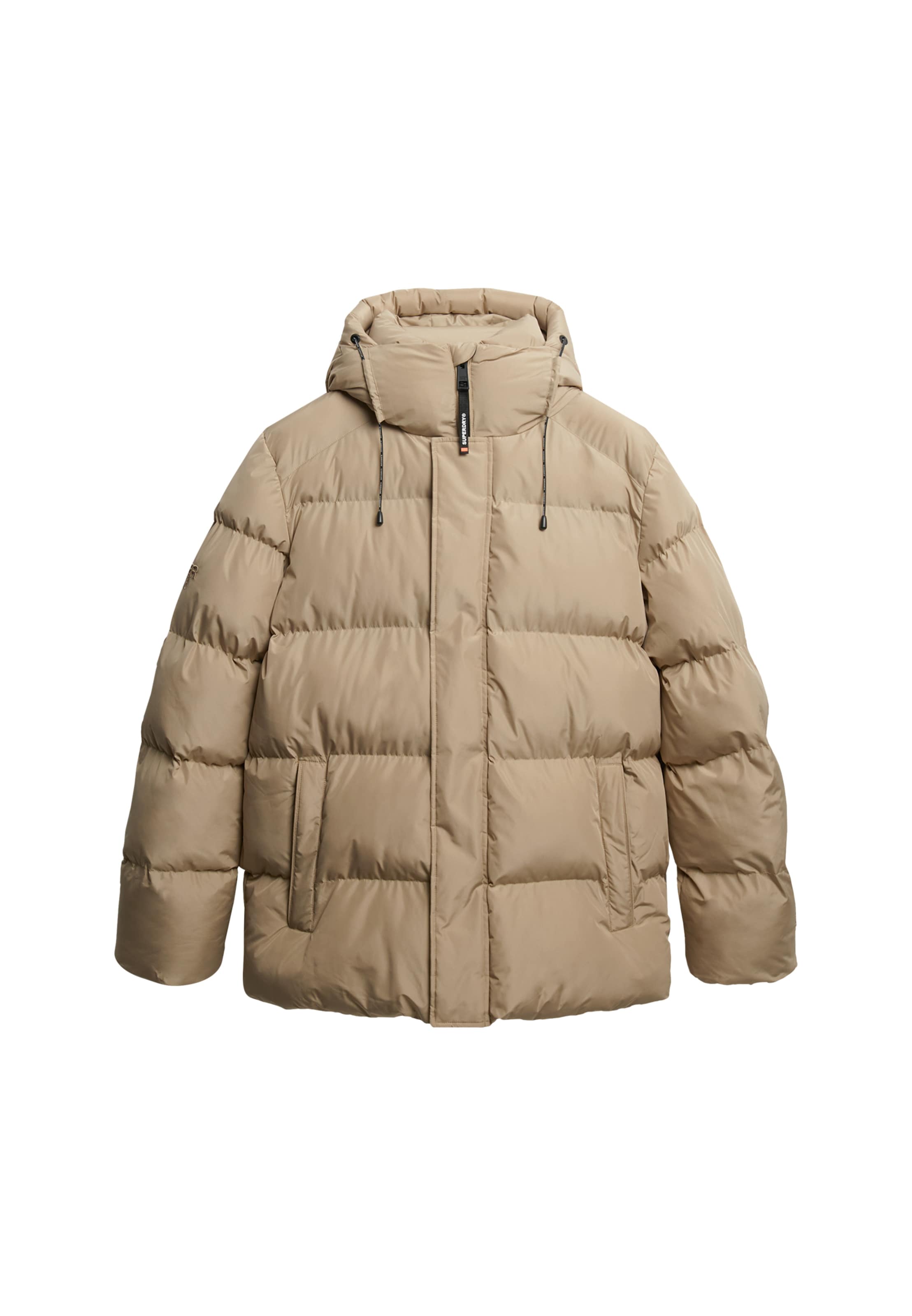 Veste d’hiver '5 Baffle' Superdry en beige : devant