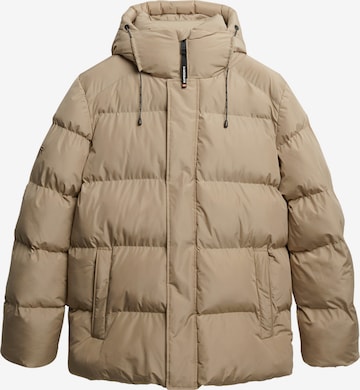 Superdry Winter Jacket '5 Baffle' in Beige: front