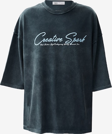 VAMOS CLO - Camisa em preto: frente