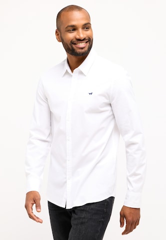 MUSTANG Regular Fit Hemd in Weiß