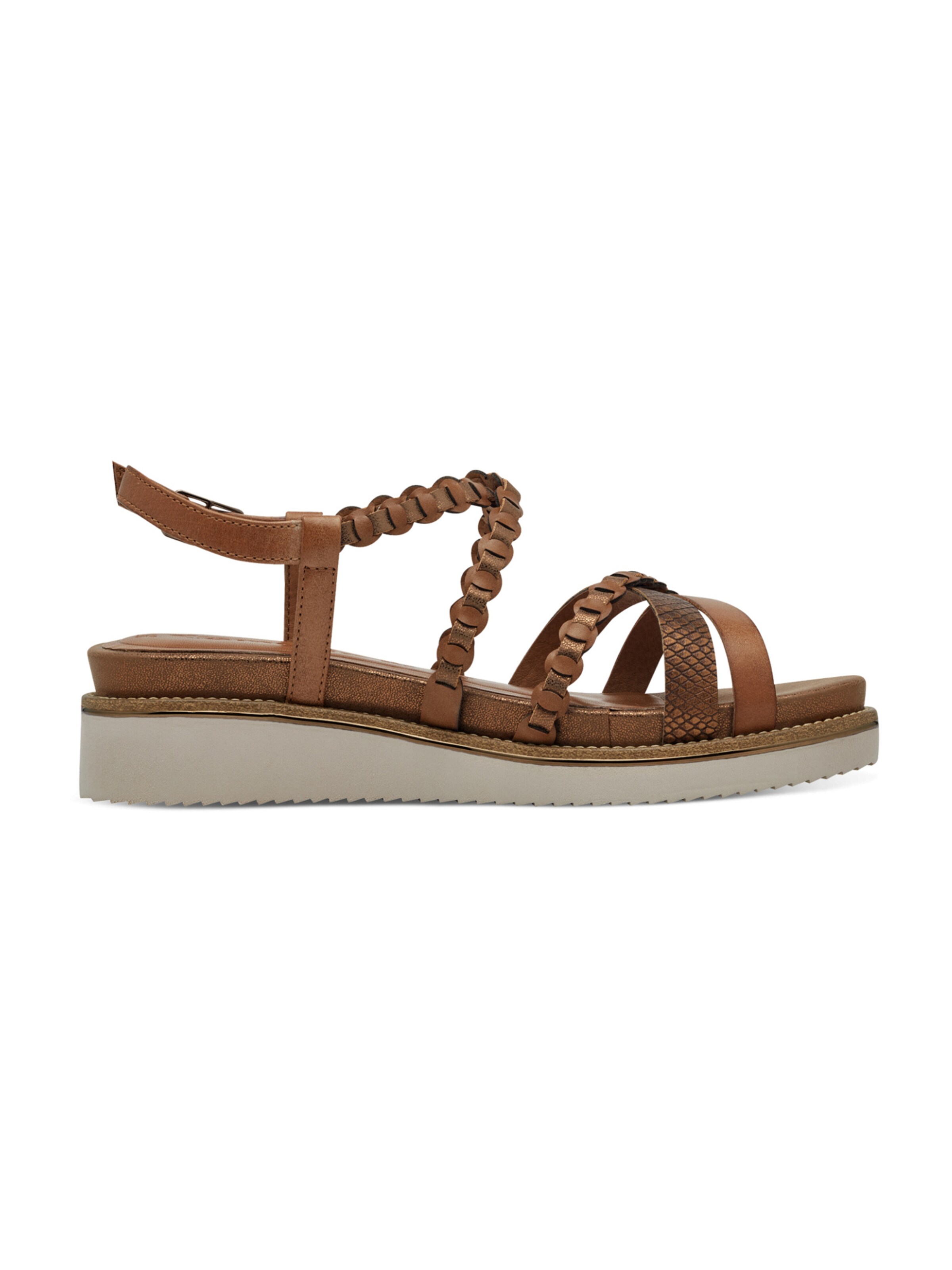 Tamaris Sandały z rzemykami w kolorze brązowy