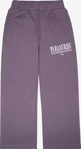 PUMA Loosefit Sporthose in Lila: Vorderseite