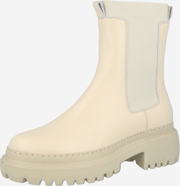 ABOUT YOU Chelsea boots 'Rebecca' in Beige: front
