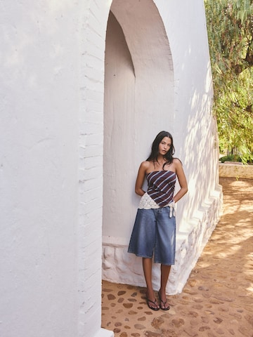 Next Wide Leg Shorts in Blau