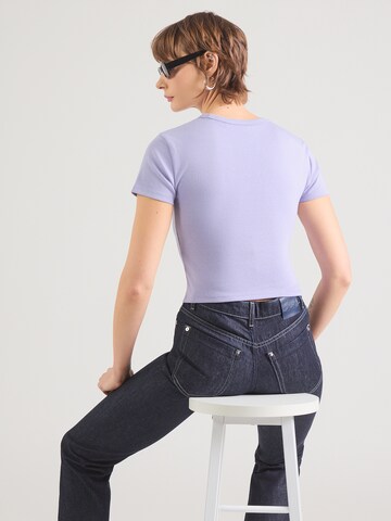 HUGO Тениска 'Delanor' в лилав
