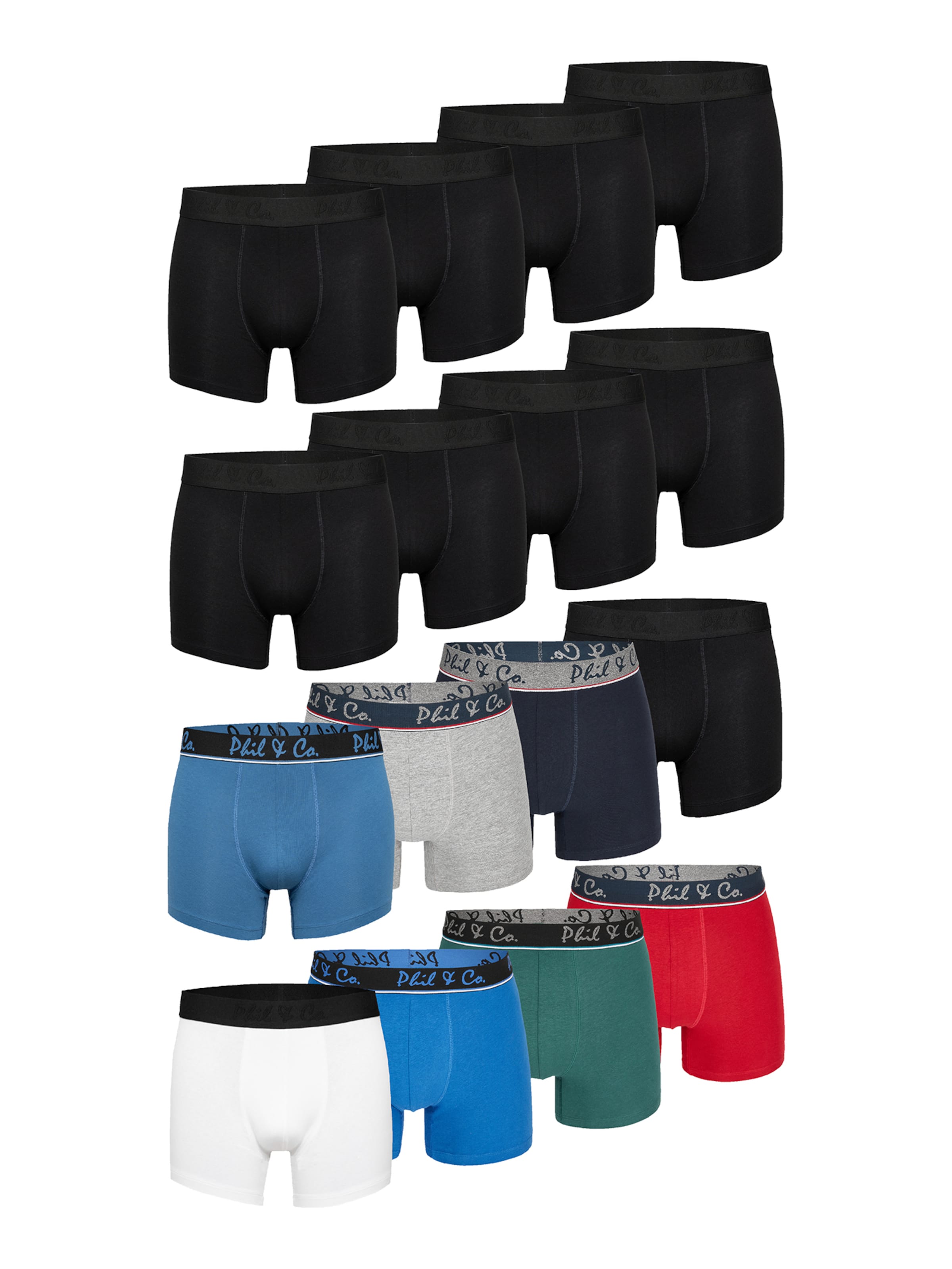 Phil & Co. Berlin - Calzoncillo boxer ' Retropants ' en Mezcla de colores: frente