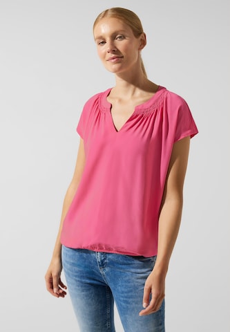 STREET ONE Blouse in Roze: voorkant