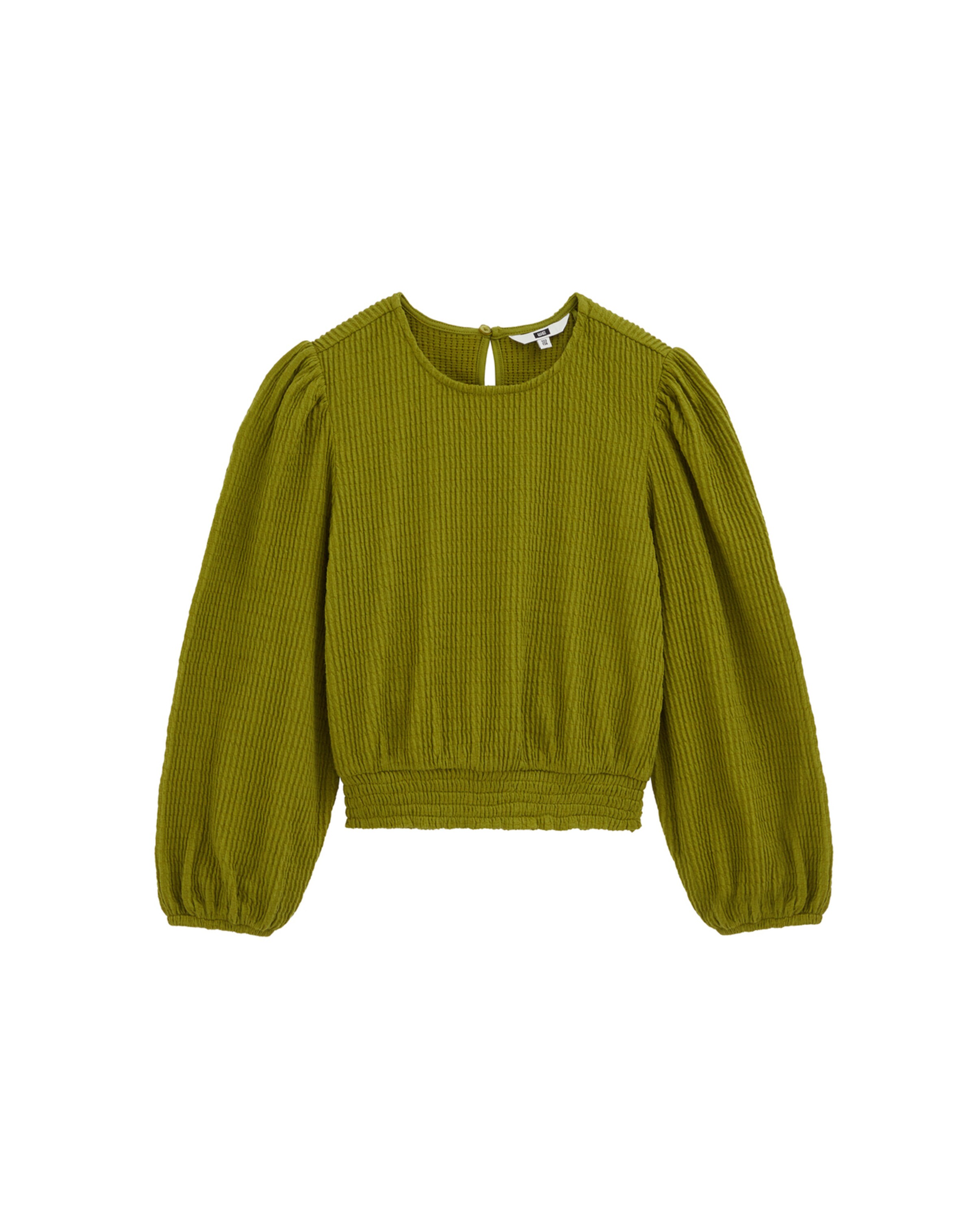 WE Fashion Blouse in Groen: voorkant