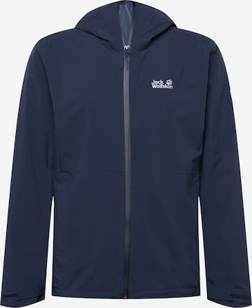 Veste outdoor JACK WOLFSKIN en bleu : devant