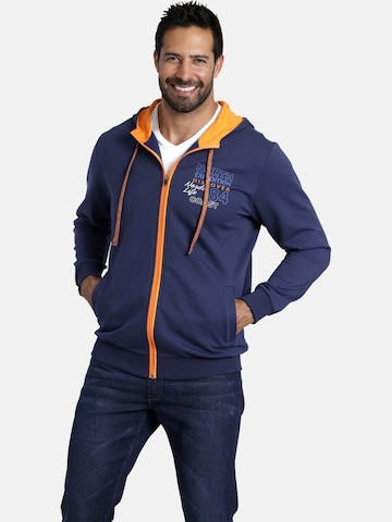 Jan Vanderstorm Sweatjacke 'Roderich' in Blau