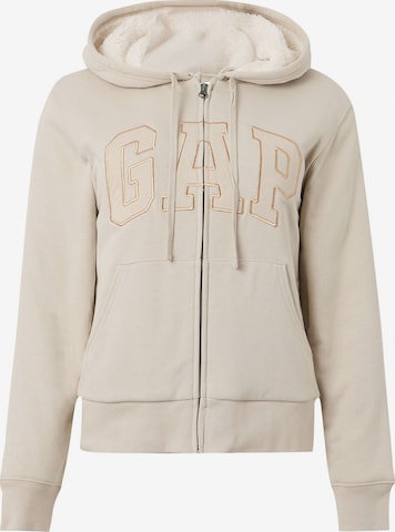 Gap Petite Sweatjacke 'HERITAGE' in Weiß: Vorderseite